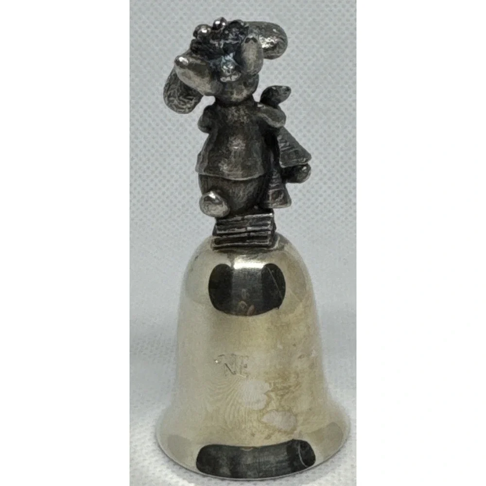 Beatrix Potter Benjamin Bunny Pewter Bell NE Collectors Society